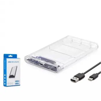 HADRON HDX1766 HDD KUTU TYPE-C3.1 + USB3.0 2.5 TRANSPARENT (KDO)