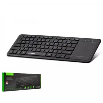 HADRON HDX2505 BLUETOOTH + WIRELESS KLAVYE + TOUCH PAD Q SİYAH (KDO)