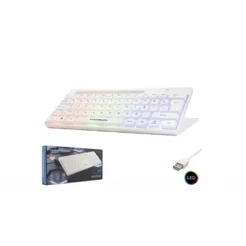 Hadron Hdx2608 Kablolu Oyuncu Mini Klavye Led Q Beyaz