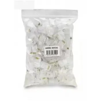 Hadron Hdx5062 Cat5 Konnektör Ez Rj45 Delikli 100Lü Paket Şeffaf