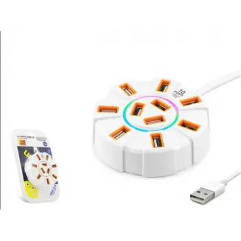 Hadron Hdx7034 Usb Hub 10-Usb 1.2M Beyaz (KDO)