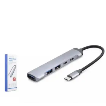 Hadron Hdx7041 Type-C Hub 5-Usb Gri (KDO)