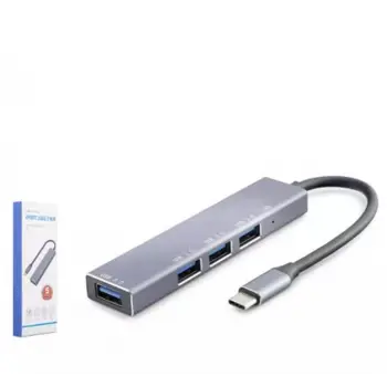 HADRON HDX7043 TYPE-C HUB 4-USB3.0 GRİ (KDO)