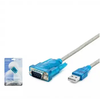 HADRON HDX7512 USB TO RS232 KABLO 84CM SILVER (KDO)