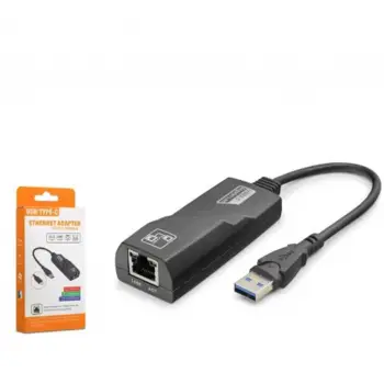 HADRON HDX7867 USB 3.0 Ethernet Adaptör Gigabit Siyah (KDO)