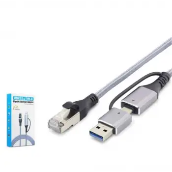 HADRON HDX7876 USB Type C 3.0 Ethernet Adaptör Gigabit Gri (KDO)