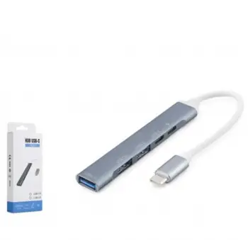 HADRON HDX7896G Type-C PD Hub 5 Port 480 Mbps 20W Gri (KDO)
