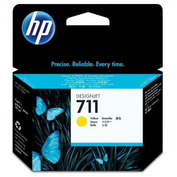 HP 711 Yellow Sarı 29ML Plotter Kartuşu CZ132A (KDO)