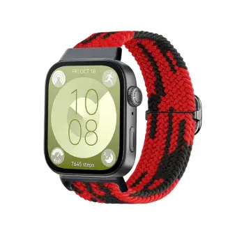 Huawei Fit 4  Kordon - Kırmızı-siyah