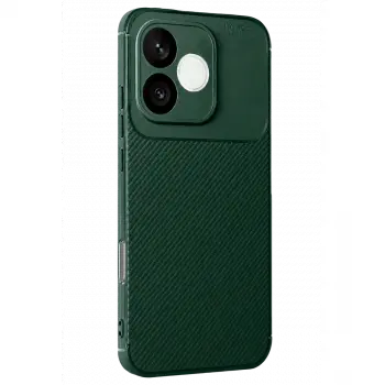 Huawei Honor 600 Lite Auto Focus Karbon Kapak - Koyu Yeşil