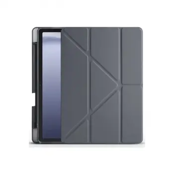 Huawei Honor Pad X9 11.5 Kılıf Kalemlikli Mars Tablet Kılıfı - Koyu Gri