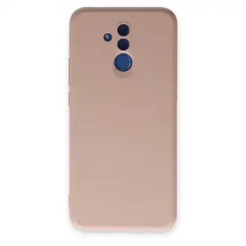 Huawei Mate 20 Lite Kılıf Nano İçi Kadife Silikon - Pudra