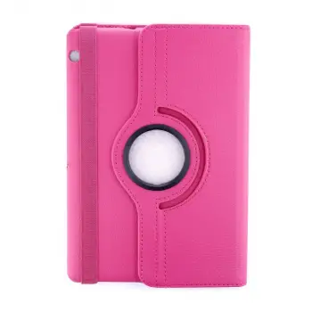 Huawei Mediapad T3 10 / 9.6 Kılıf 360 Tablet Deri Kılıf - Pembe