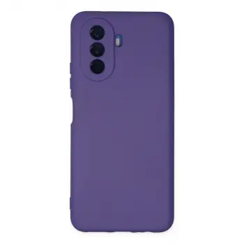 Huawei Nova Y70 Kılıf Nano İçi Kadife Silikon - Mor