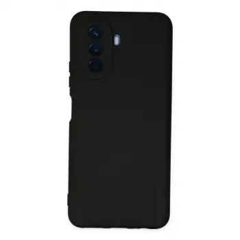 Huawei Nova Y70 Kılıf Nano İçi Kadife Silikon - Siyah