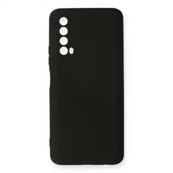 Huawei P Smart 2021 Kılıf Nano İçi Kadife Silikon - Siyah