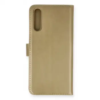 Huawei P Smart S Kılıf Trend S Plus Kapaklı Kılıf - Gold