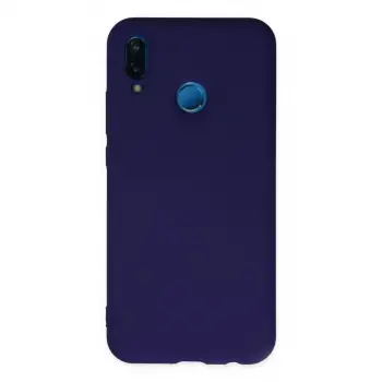 Huawei P20 Lite Kılıf Nano İçi Kadife Silikon - Mor