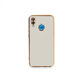 Huawei P20 Lite Kılıf Volet Silikon - Beyaz