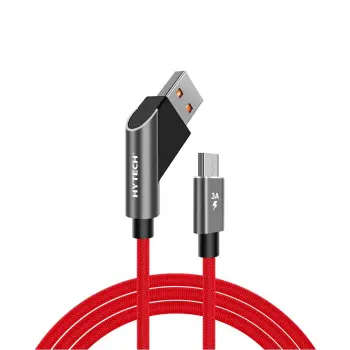 Hytech HY-X215 3A Micro Usb 1m Kırmızı Data + Sarj Kablosu (KDO)