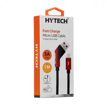 Hytech HY-X215 3A Micro Usb 1m Siyah Data + Sarj Kablosu (KDO)