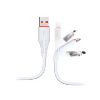 Hytech HY-X235 1.2M 3A Micro Usb Beyaz Data (KDO)