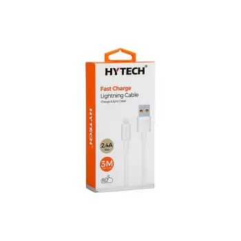 Hytech HY-X99 3m 2.4A Usb to Lightning Beyaz Data + Sarj Kablosu (KDO)