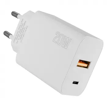 Hytech HY-XE46 Type USB-C 20W PD +USB QC 3.0 Hızlı Ev Şarj Adaptörü (KDO)