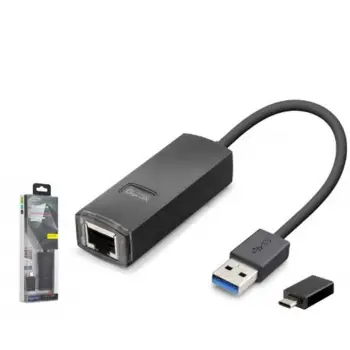 iETOP LAN03 USB 3.1 Type-C Gen1 Ethernet Adaptör Gigabit Siyah (KDO)