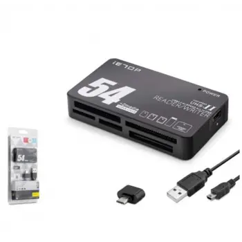 iETOP TC209 USB Type-C All in One Kart Okuyucu SD MicroSD MMC MS 480 Mbps Siyah (KDO)