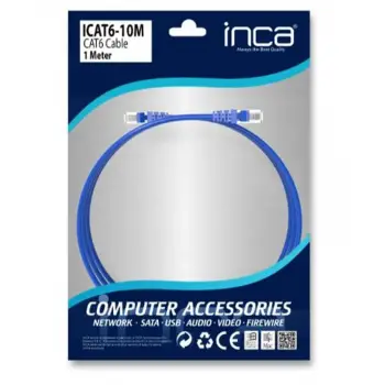 INCA ICAT6- 1MT Cat6  Mavi Kablo (KDO)