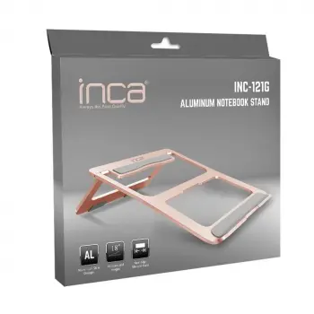 Inca Inc-121G Alimünyum Gold Rengi Notebook Standı (KDO)