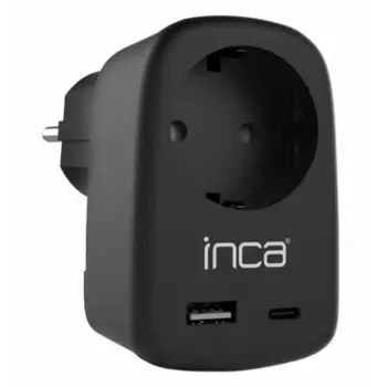 INCA IPW-42SY TYPE-C+ USB-A Giriş Soketli Duvar Prizi (KDO)
