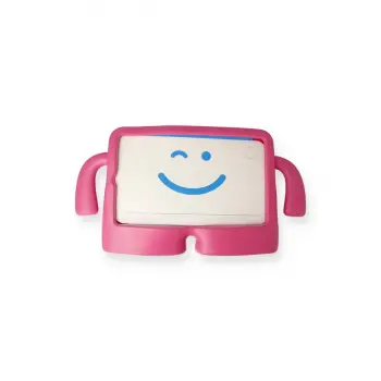 İpad 10.2 (7.nesil) Kılıf Karakter Tablet Silikon - Pembe