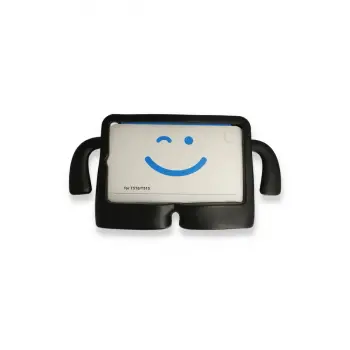 İpad 2022 10.9 (10.nesil) Kılıf Karakter Tablet Silikon - Siyah