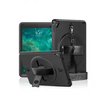 İpad 5 Air 9.7 Kılıf Strap-c Otterbox Tablet Kapak - Siyah