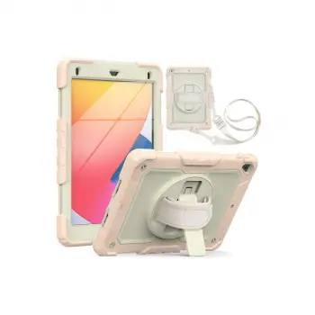 İpad 5 Air 9.7 Kılıf Strap New Tablet Kapak - Pembe