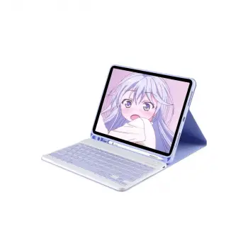 İpad Pro 11 (2024) Kılıf Kc01 Smart Klavyeli Tablet Kılıfı - Lila