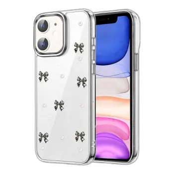 İphone 11 Fiyonk Desenli Kapak - Desen 8