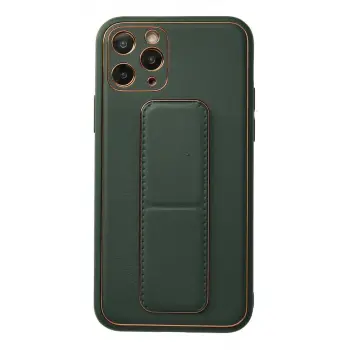 İphone 11 Pro Kılıf Coco Deri Standlı Kapak - Yeşil