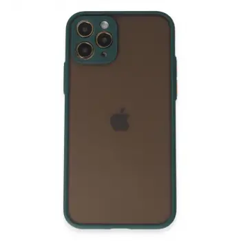 İphone 11 Pro Kılıf Montreal Silikon Kapak - Yeşil