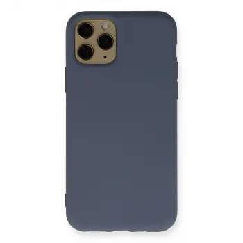 İphone 11 Pro Kılıf Nano İçi Kadife Silikon - Gri