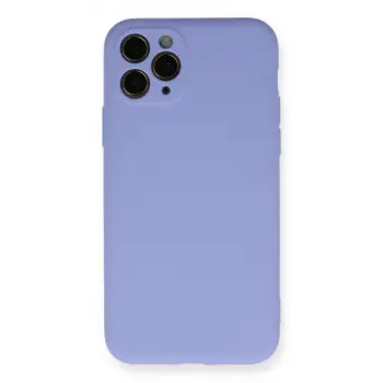 İphone 11 Pro Kılıf Nano İçi Kadife Silikon- Lila