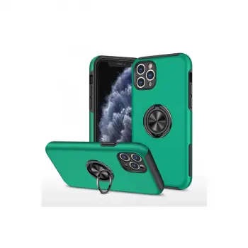 İphone 11 Pro Max Kılıf Elit Yüzüklü Kapak - Yeşil