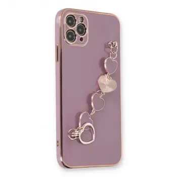 İphone 11 Pro Max Kılıf Esila Silikon - Mor