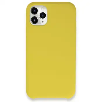 İphone 11 Pro Max Kılıf Lansman Legant Silikon - Sarı