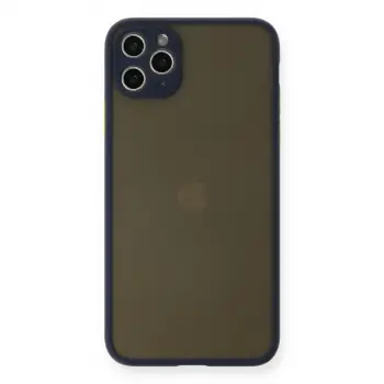 İphone 11 Pro Max Kılıf Montreal Silikon Kapak - Lacivert