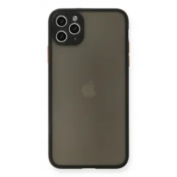 İphone 11 Pro Max Kılıf Montreal Silikon Kapak - Siyah