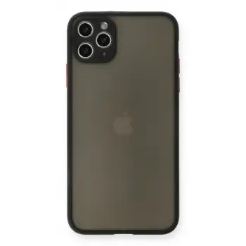 İphone 11 Pro Max Kılıf Montreal Silikon Kapak - Siyah