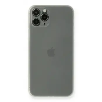 İphone 11 Pro Max Kılıf Pp Ultra İnce Kapak - Beyaz